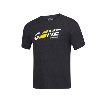 Babolat Tshirt Exercise Flag Message (Game) schwarz Herren